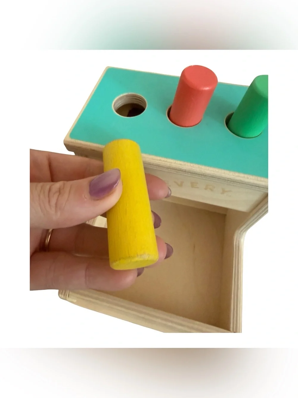 Lovevery Wooden Peg Drop Toy Multicolor Montessori toy
